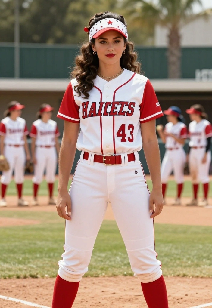 15 Easy Softball Hairstyles That Will Make You the Star of the Field! - 11. Vintage Pin-Up 1