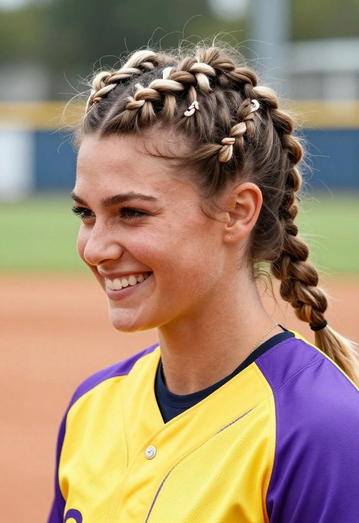 15 Easy Softball Hairstyles That Will Make You the Star of the Field! - 14. Twisted Bangs 1