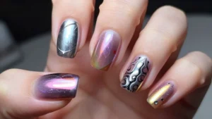 15 Futuristic Nail Designs with Chrome Finishes That Will Turn Heads!