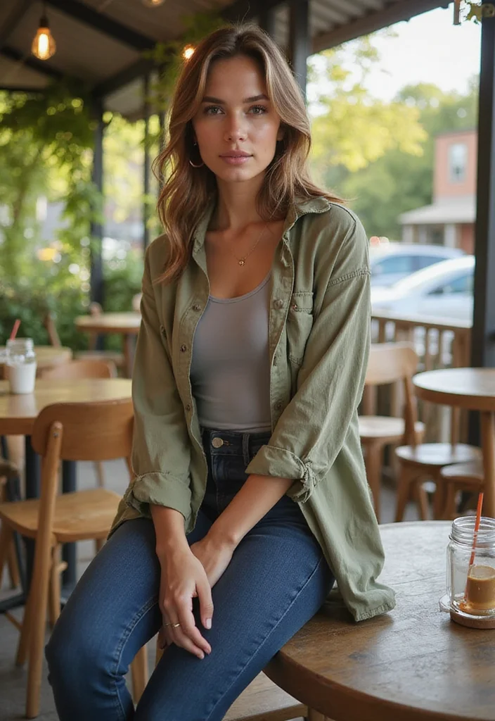 17 Spring Layering Outfits for 2026 (Master the Art of Layering!) - 10. The Layered Boyfriend Shirt 1