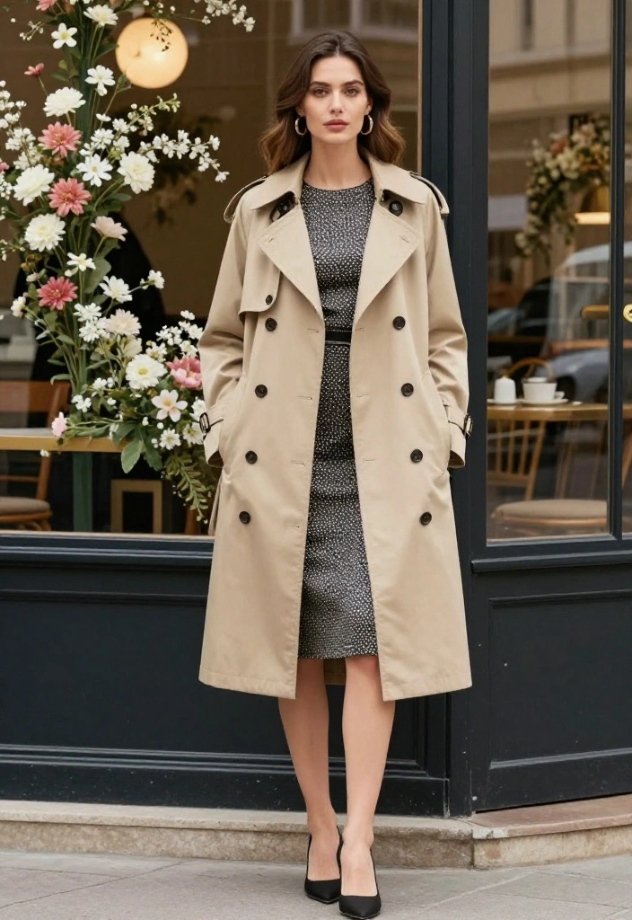 17 Spring Layering Outfits for 2026 (Master the Art of Layering!) - 9. The Stylish Trench Coat 1