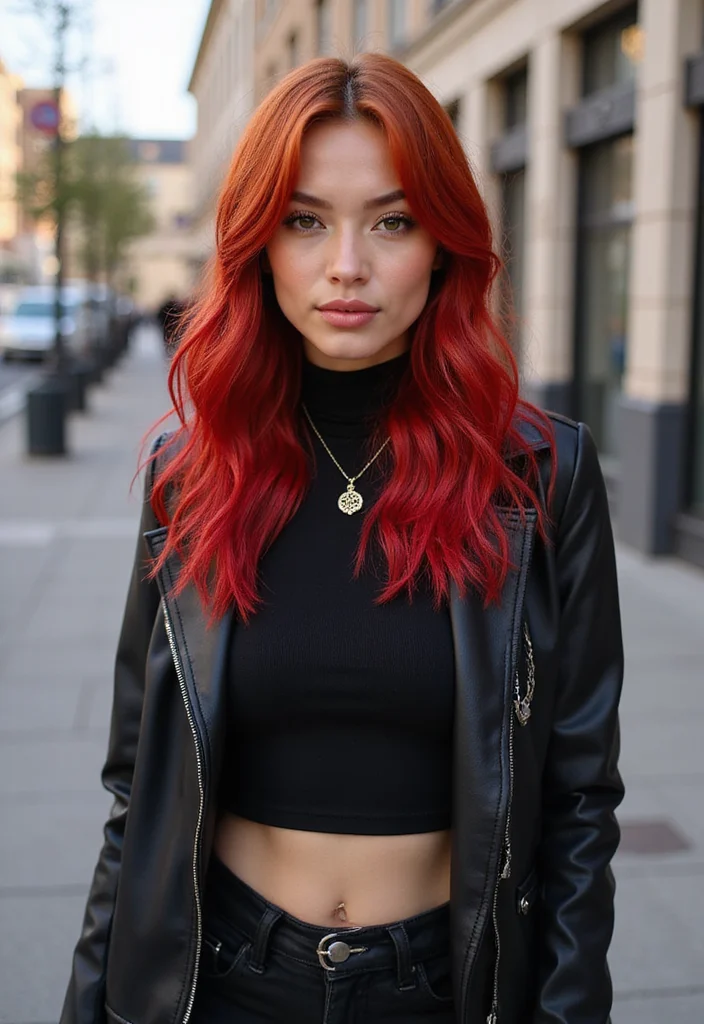 18 Soft Copper Hairstyles That Are Effortlessly Chic (You Won't Believe #4!) - 8. Vibrant Cherry Red Ends 1