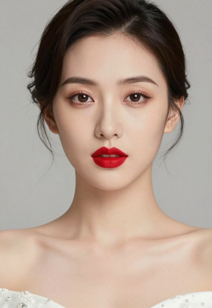 19 Bold Spring Bride Makeup Looks That Will Turn Heads (Warning: #6 Is Not for the Shy!) - 10. Striking Red Lips 1
