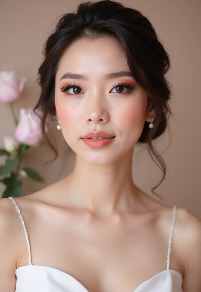 19 Bold Spring Bride Makeup Looks That Will Turn Heads (Warning: #6 Is Not for the Shy!) - 19. Monochromatic Makeup 1