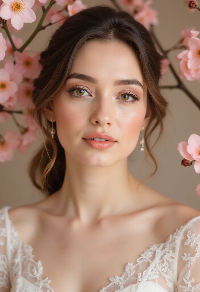 19 Bold Spring Bride Makeup Looks That Will Turn Heads (Warning: #6 Is Not for the Shy!) - 5. Peachy Perfection 1