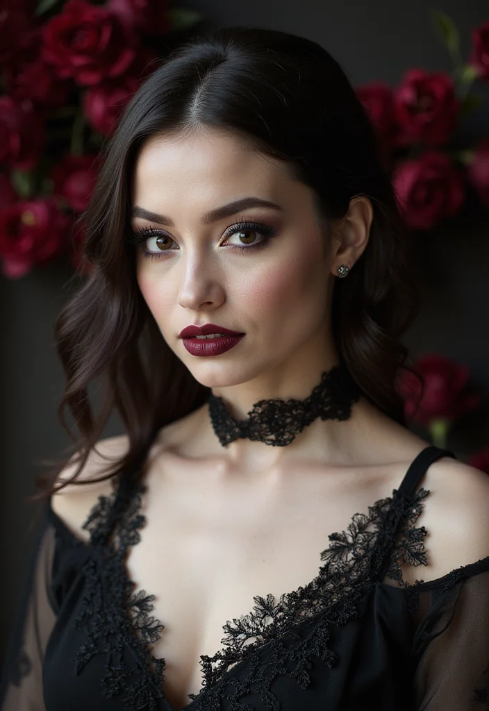 19 Bold Spring Bride Makeup Looks That Will Turn Heads (Warning: #6 Is Not for the Shy!) - 6. Vampire Chic (Not for the Shy!) 1