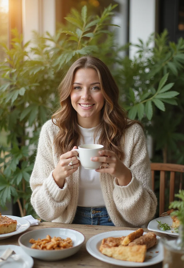 20 Casual Spring Outfits That'll Make You the Best-Dressed at Brunch (You Won't Believe #12!) - 7. Light Sweater Paired with High-Waisted Jeans 1