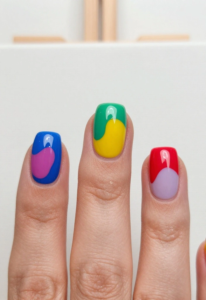 20 Stunning Press-On Nails Styles That Will Leave You Breathless (You'll Want #6!) - 18. Artistic Abstracts 1