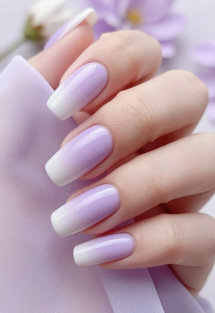 21 Aura Nails Color Inspirations that Will Leave You Breathless (Especially #14!) - 1. Soft Lavender Dream 1