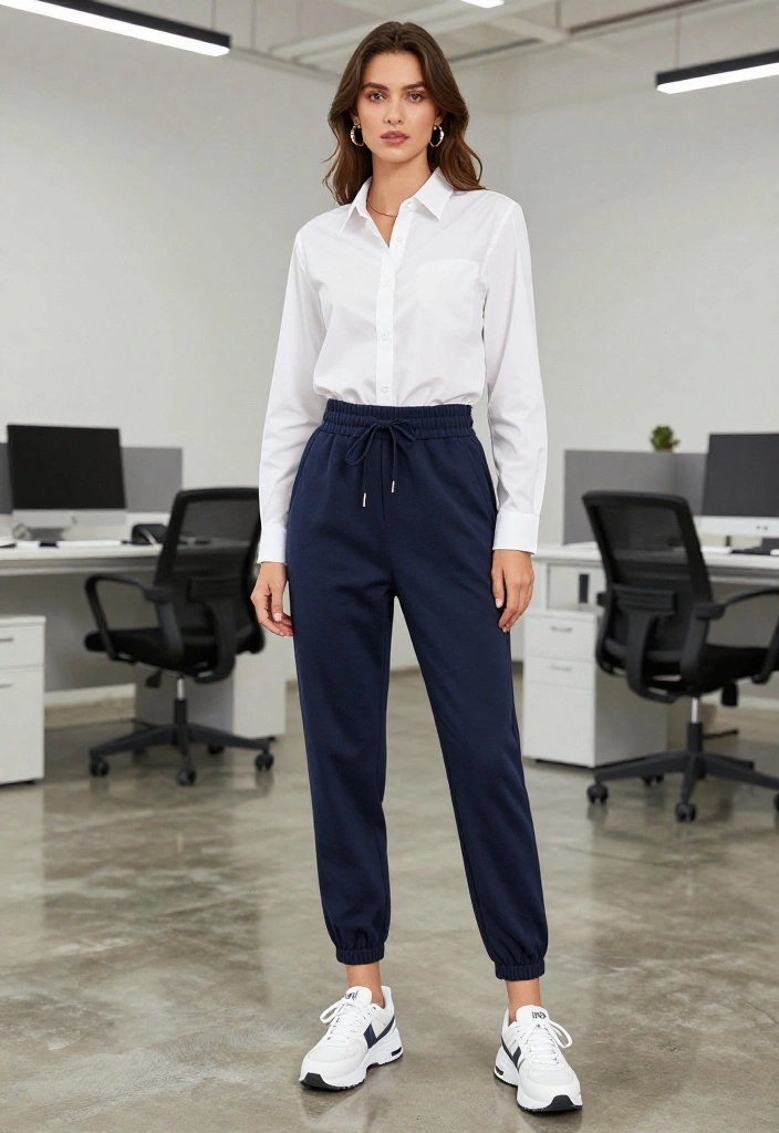 21 Stylish Spring Work Outfits That Will Turn Heads at the Office (You Won't Believe #5!) - 15. Sporty Chic with a Tailored Twist 1