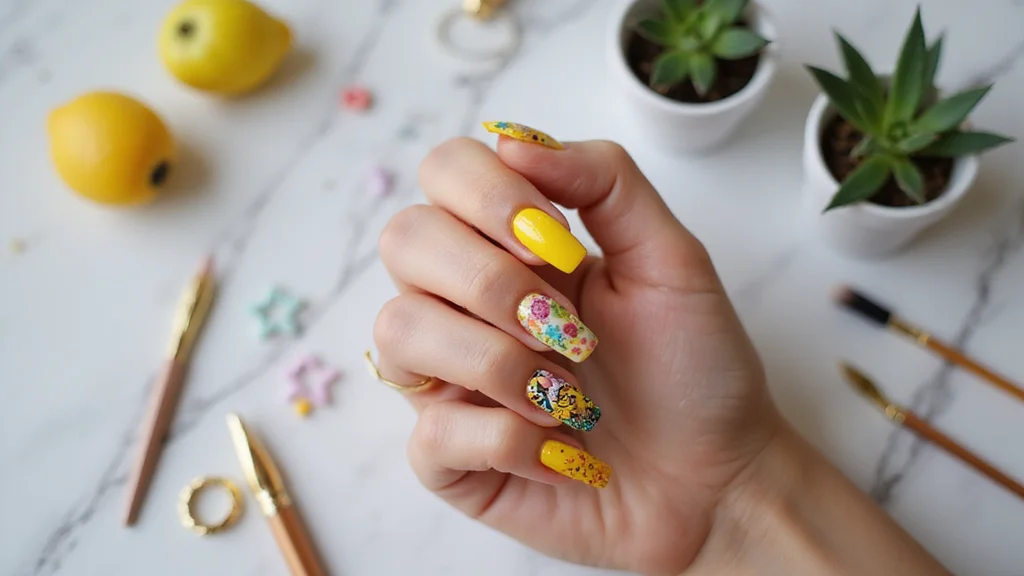 Pro Tips: Creative Yellow Acrylic Nail Designs You Need to Try This Season!