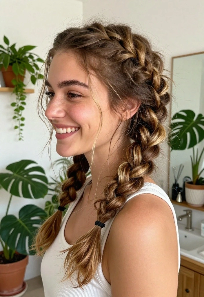 12 Stunning Braided Hairstyles You Can Master in 10 Minutes (You'll Love #5!) - 5. Messy Boho Braid 1