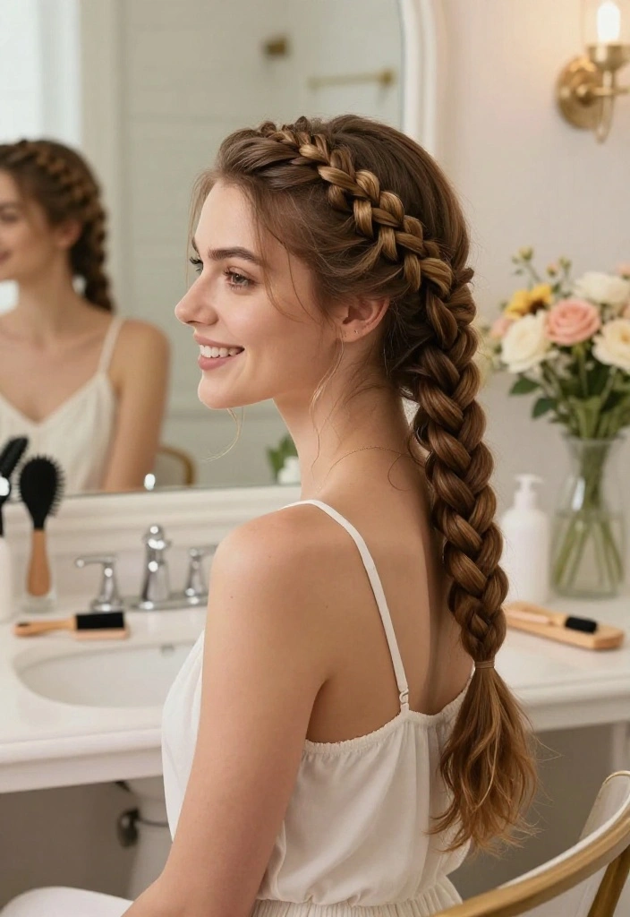 12 Stunning Braided Hairstyles You Can Master in 10 Minutes (You'll Love #5!) - 7. Crown Braid 1