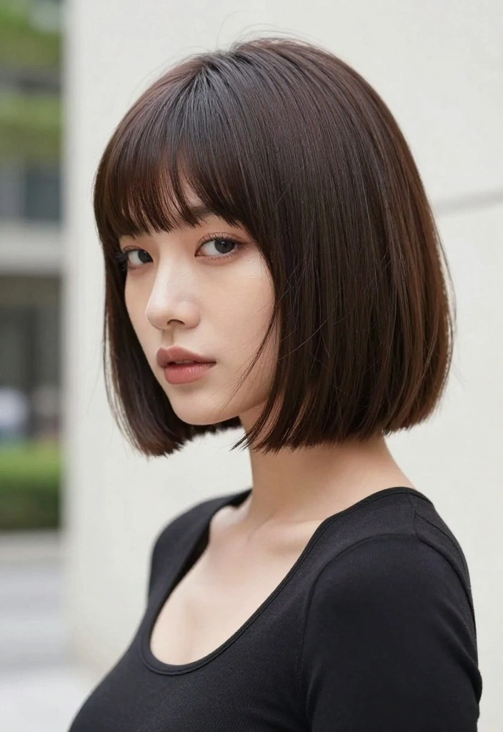 15 Short Hairstyles for 2026 That Are Too Cute to Resist! (Wait Until You See #7!) - 2. Chic Bob with Bangs 1