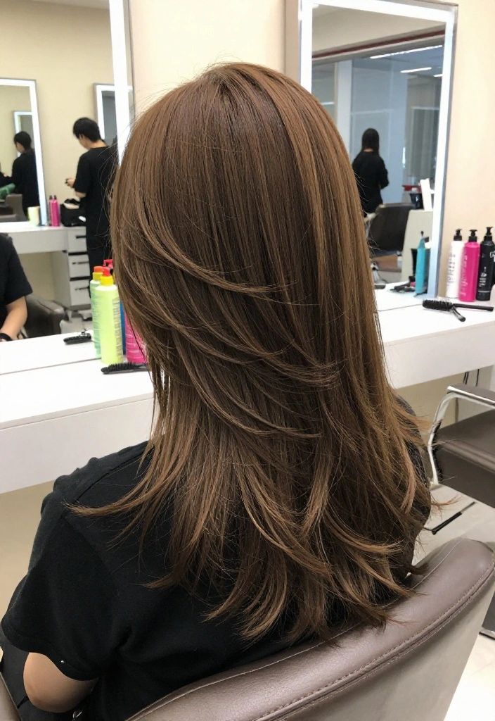 15 Stunning Butterfly Layer Hairstyles for Long Hair You Need to Try Now! - 4. Butterfly Layers with Bangs 1