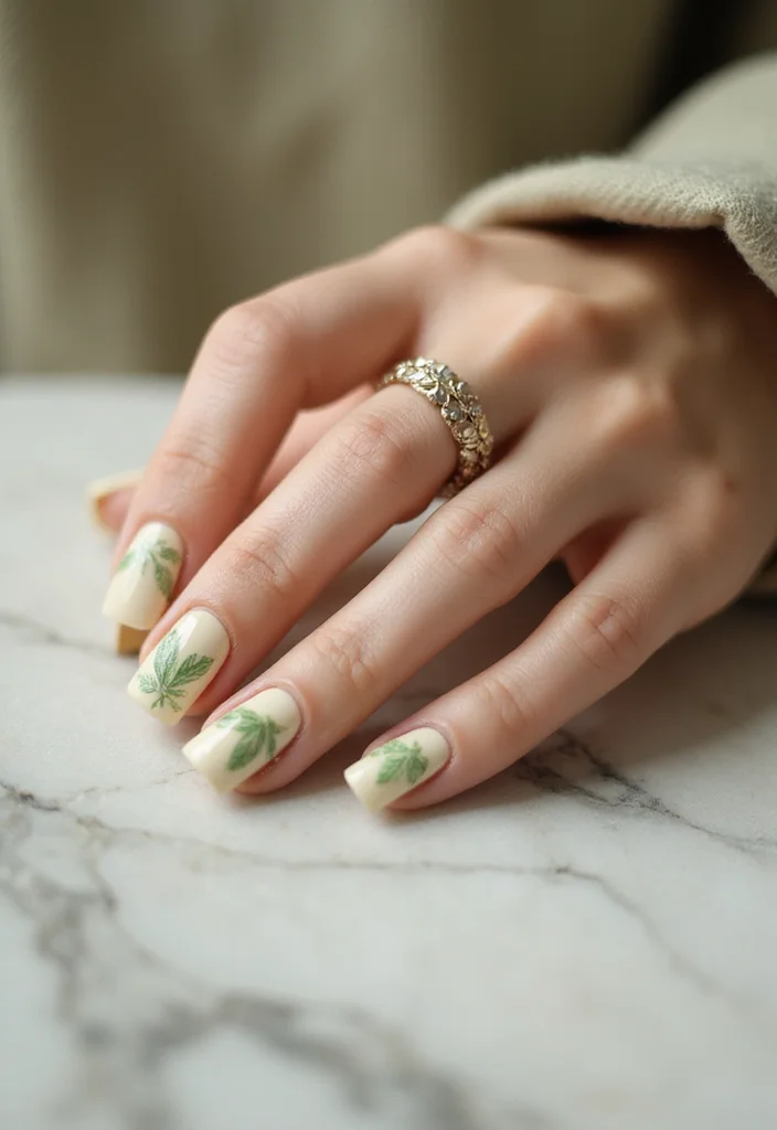 18 Luxury Nail Designs That Will Elevate Your Bridal Look to New Heights! - 16. Eco-Friendly Nail Art 1