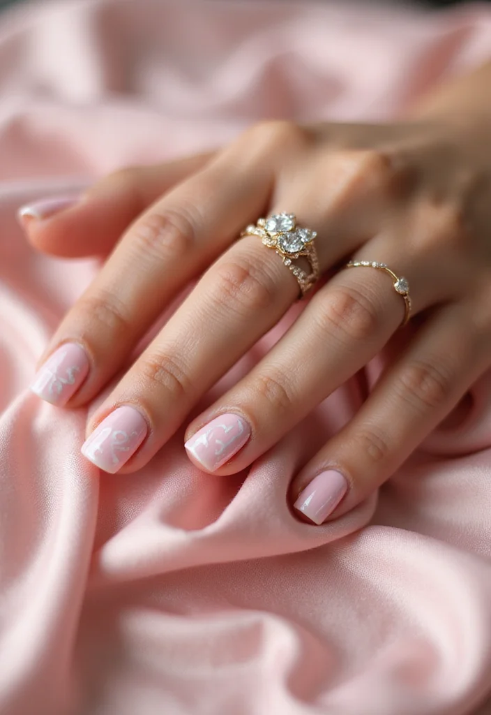 18 Luxury Nail Designs That Will Elevate Your Bridal Look to New Heights! - 18. Personalized Nail Art 1