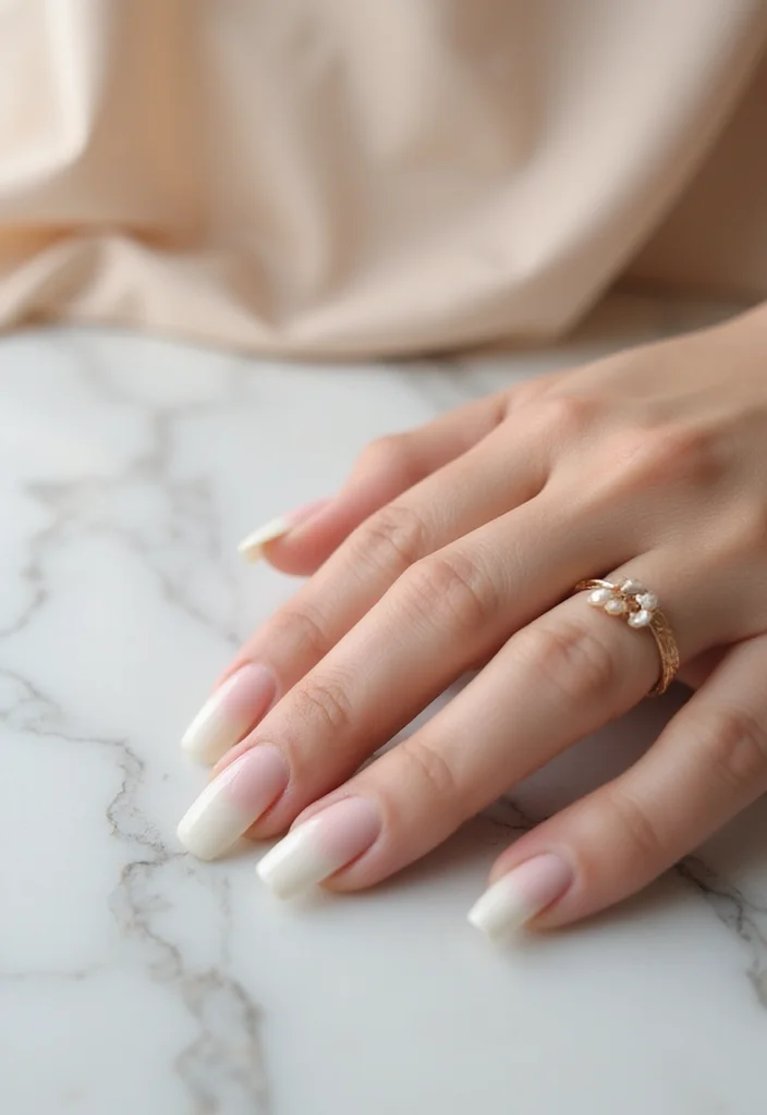 18 Luxury Nail Designs That Will Elevate Your Bridal Look to New Heights! - 6. Timeless Ombre Effects 1