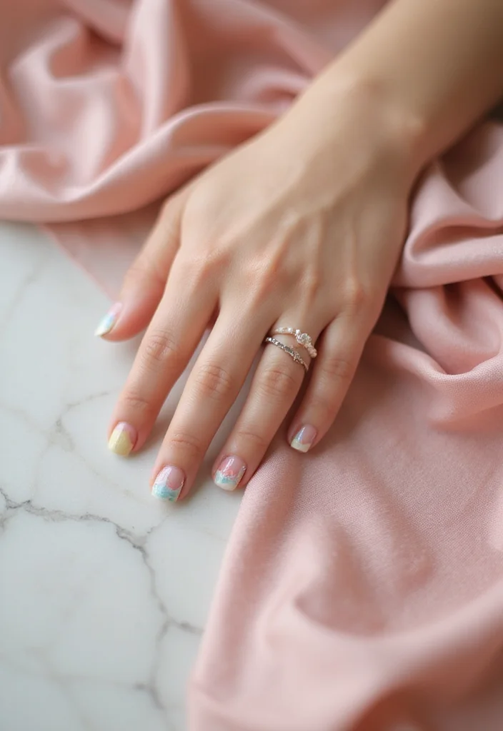 18 Luxury Nail Designs That Will Elevate Your Bridal Look to New Heights! - 7. Artistic Abstract Designs 1