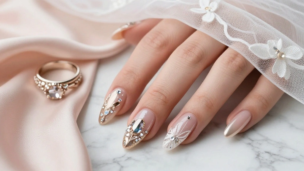 18 Luxury Nail Designs That Will Elevate Your Bridal Look to New Heights!