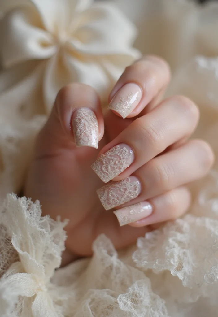18 Nude Soap Nail Designs to Try in 2026 (You Won't Believe #4!) - 10. Elegant Lace Details 1
