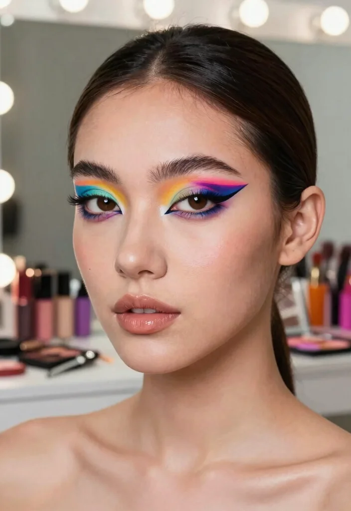 20 Stunning Prom Makeup Looks That'll Make You the Star of the Night (You Won't Believe #5!) - 10. Artsy Graphic Liner 1