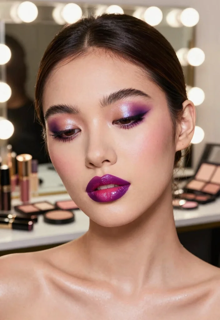 20 Stunning Prom Makeup Looks That'll Make You the Star of the Night (You Won't Believe #5!) - 18. Glitzy Ombre Lips 1