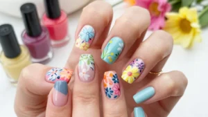 20 Stunning Summer Nails with Floral Patterns That Will Make You the Center of Attention!