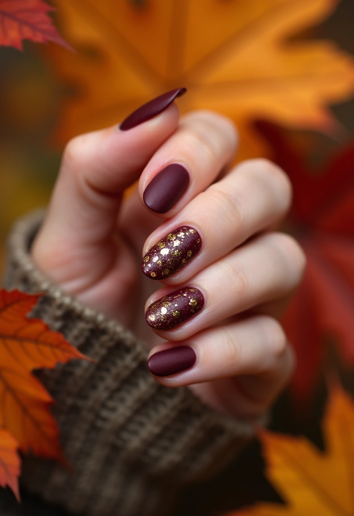21 Stunning Fall Wedding Nail Ideas That Will Leave You Breathless (Don't Miss #15!) - 1. Deep Burgundy Elegance 1