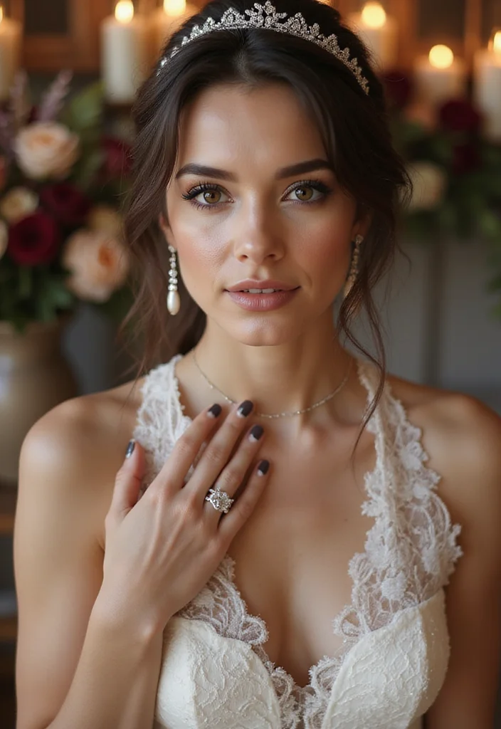 21 Stunning Fall Wedding Nail Ideas That Will Leave You Breathless (Don't Miss #15!) - 10. Classic French with Fall Twist 1