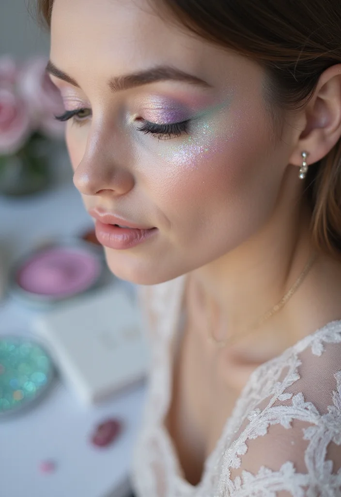 12 Glamorous Bridal Eye Looks That'll Leave Everyone Speechless (You Won't Believe #5!) - 1. Ethereal Fairy Dust 1