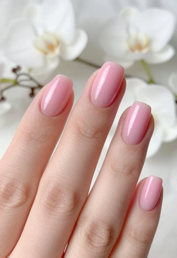 14 Chic Baby Pink Chrome Wedding Nail Ideas to Elevate Your Bridal Look! - 1. Exquisite Ombre Effect 1
