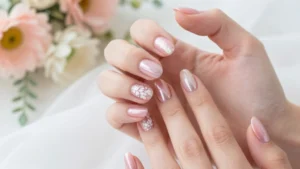 14 Chic Baby Pink Chrome Wedding Nail Ideas to Elevate Your Bridal Look!
