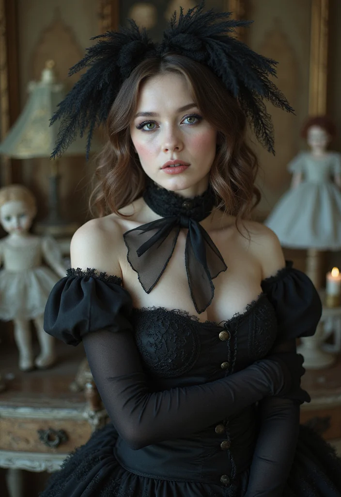 14 Jaw-Dropping Gothic Makeup Looks That Will Turn Heads (You’ll Love #7!) - 14. The Exquisite Doll 1