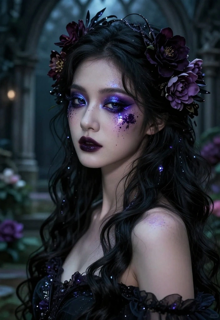 14 Jaw-Dropping Gothic Makeup Looks That Will Turn Heads (You’ll Love #7!) - 2. Dark Fairy Vibes 1