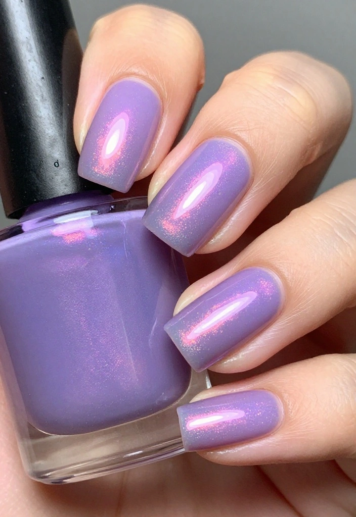 15 Irresistible Metallic Nail Trends That Will Elevate Your Style! - 3. Iridescent Lavender Chrome 1