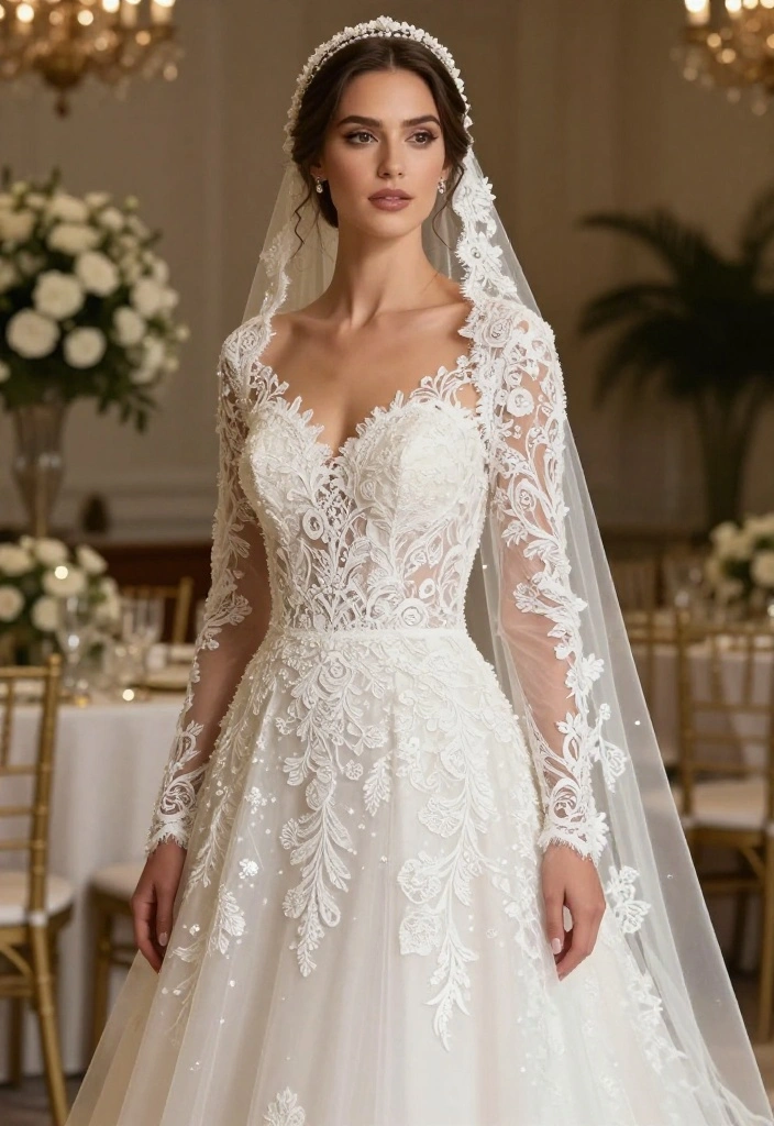 18 Chic and Trendy Bridal Looks for 2026 That Will Make You Say 'I Do!' - 16. Lace Details: Timeless Embellishments 1