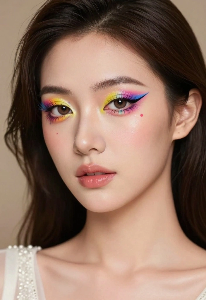 18 Chic and Trendy Bridal Looks for 2026 That Will Make You Say 'I Do!' - 9. Artistic Flair: Unique Makeup Designs 1