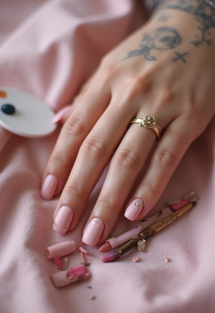 18 Gold and Pink Nail Trends You Can't Miss This Season (Wait Until You See #6!) - 7. Textured Matte 1