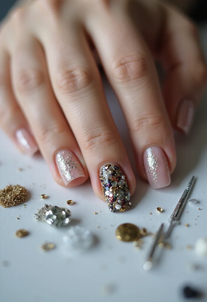 18 Trendy Glazed and Chrome Nail Looks for 2026 That Are Total Show-Stoppers! - 14. Textured Glam 1