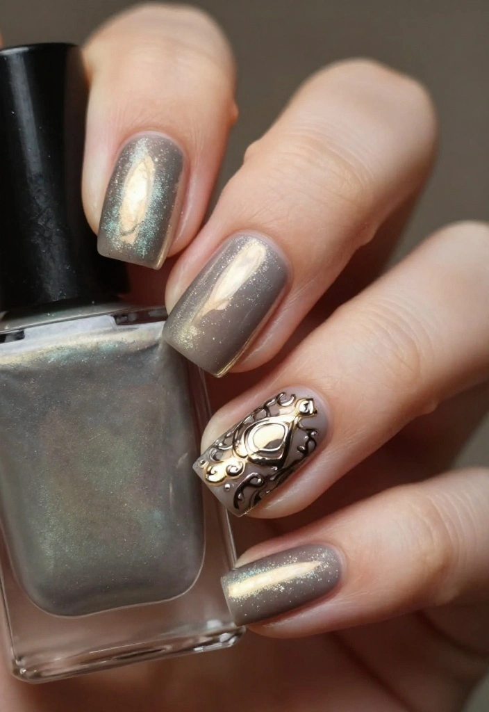 18 Trendy Glazed and Chrome Nail Looks for 2026 That Are Total Show-Stoppers! - 17. Vintage Vibes 1