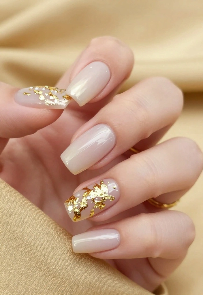 18 Trendy Glazed and Chrome Nail Looks for 2026 That Are Total Show-Stoppers! - 2. Champagne Dreams 1
