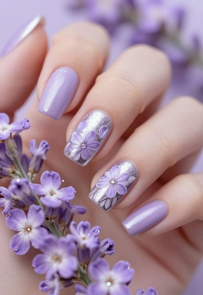 18 Trendy Glazed and Chrome Nail Looks for 2026 That Are Total Show-Stoppers! - 3. Soft Lavender Lust 1