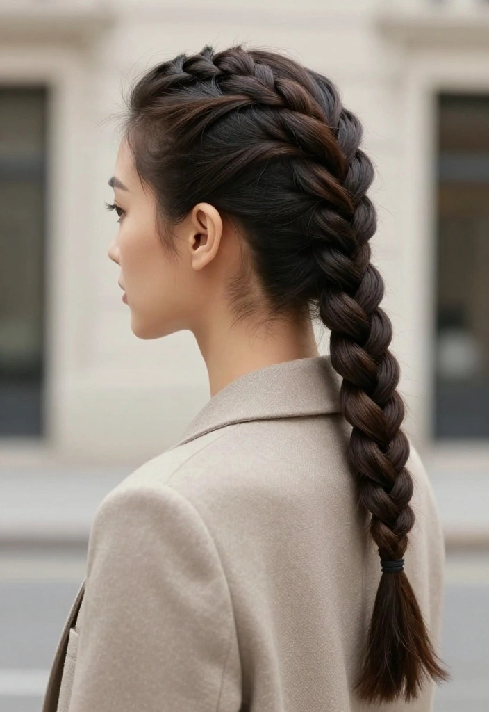 20 Trendy Braided Cornrow Hairstyles That Will Turn Heads Everywhere! - 18. Elegant Cornrow Ponytail 1