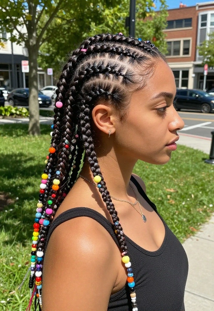 20 Trendy Braided Cornrow Hairstyles That Will Turn Heads Everywhere! - 2. Zigzag Cornrows 1
