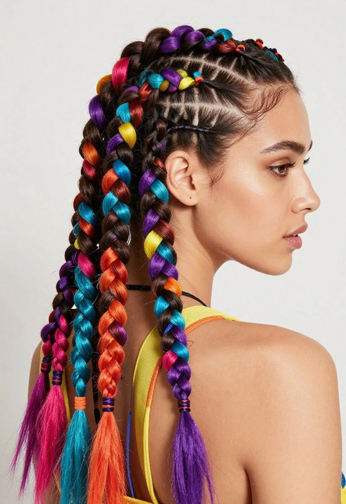 20 Trendy Braided Cornrow Hairstyles That Will Turn Heads Everywhere! - 20. Artistic Cornrow Designs 1