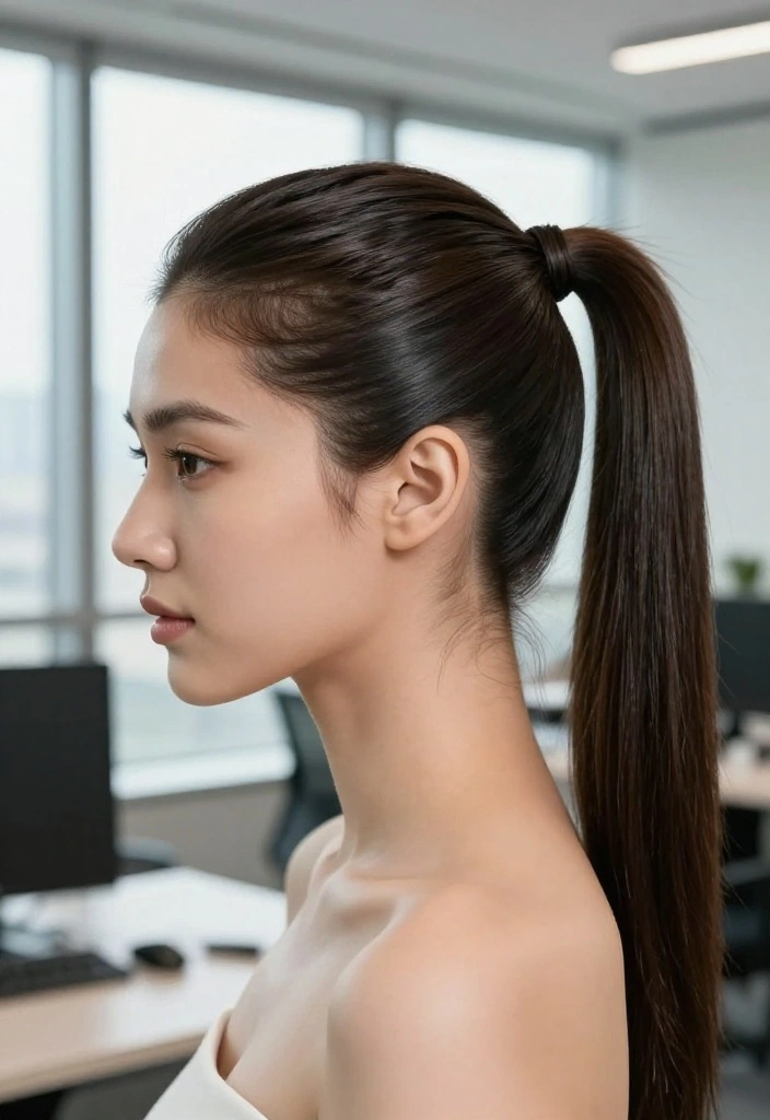 10 Stunning Quick Weave Hairstyles That Will Make You the Center of Attention! - 6. Sleek Ponytail 1