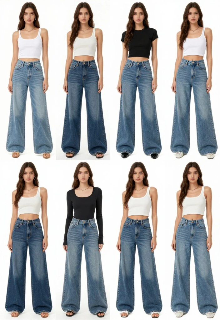 10 Stunning Wide-Leg Jeans Outfit Ideas That Will Turn Heads Everywhere! - 1