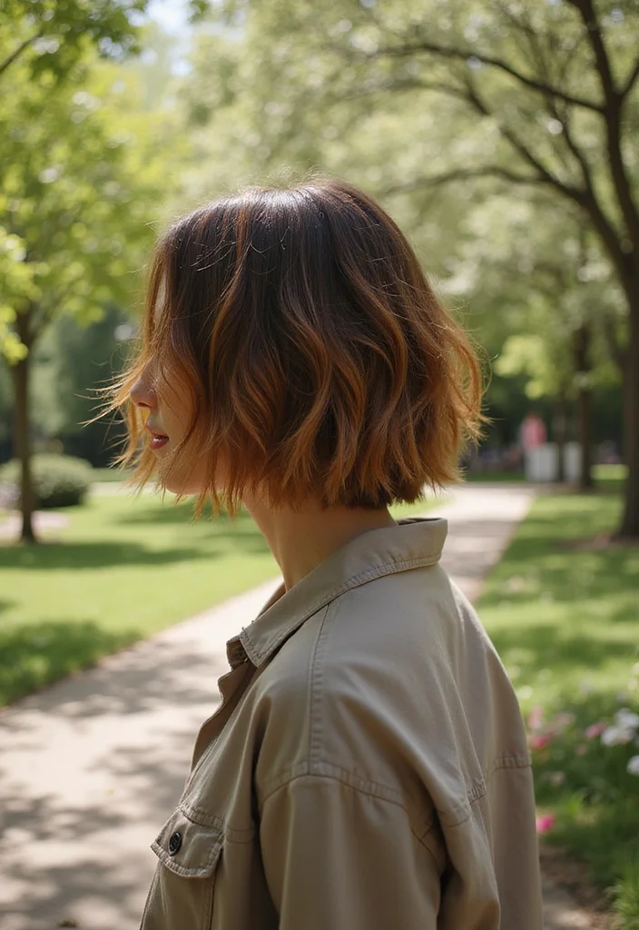 14 Messy Low Bobs That Are Perfect for Every Occasion! - 13. Messy Bob with Ombre 1