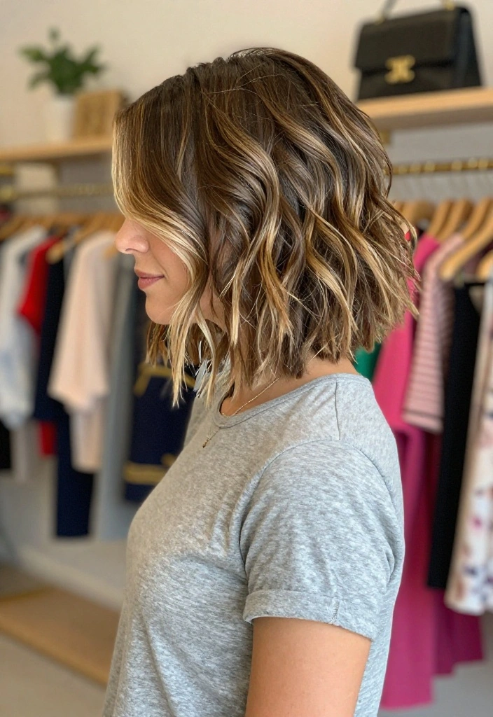 14 Messy Low Bobs That Are Perfect for Every Occasion! - 4. Messy Low Bob with Highlights 1